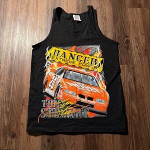 Vintage Tony Stewart NASCAR Tank Top Competitors View Mens Medium